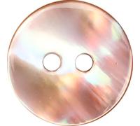 XHYXWN 20 Botones de nácar de 10-20 mm, 2 Agujeros, Redondos, Textura Irregular, Botones de Concha Rosa Natural para Camisa, Vestido, cárdigan, Accesorios de Costura Artesanal