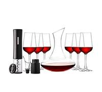XHZMDWOU Abrebotellas Sacacorchos Abridor De Vino Eléctrico, Juego De Sacacorchos Automático, Copa De Vino Tinto, Copa De Vino for El Hogar, Juego De Vino, 11 Piezas Abridor De Botellas