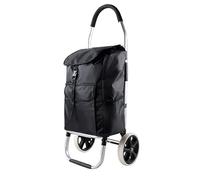 XHZMDWOU Carro de Compra Carrito Compra Carro Negro Inflable Rueda Coche Hogar Aleación De Aluminio Coche Plegable Portátil Carrito De Compras Ancianos Ligero Carro de la Compra Carro Compra