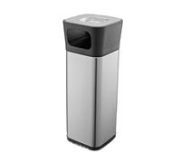 XHZMDWOU Cubo Basura Cenicero Vertical For Suelo De Acero Inoxidable con Columna De Humo For Uso Comercial Papelera Cocina(62.5x28x28cm)