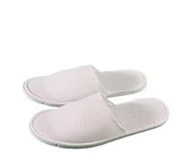 XHZPF 10 pares de zapatillas desechables de hotel - zapatos para habitaciones a granel para spa, bodas, viajes, talla universal, antideslizantes