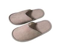 XHZPF 10 pares de zapatillas desechables de hotel - zapatos para habitaciones a granel para spa, bodas, viajes, talla universal, antideslizantes