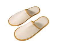 XHZPF 10 pares de zapatillas desechables de hotel - zapatos para habitaciones a granel para spa, bodas, viajes, talla universal, antideslizantes