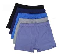 XHZPF 5pcs Boxer Briefs de Hombre Talla Plus 8XL-10XL Ropa Interior Holgada Largo Alto Suave y Transpirable Calzoncillos(Azul,as4,Alpha,6X_l,Regular,Regular)