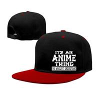 XI ZHE FU It's An Anime Thing You Wouldn't Understand Men Baseball Snapback Cap Red Red