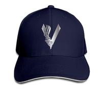 XI ZHE FU KMRR Vikings TV Show Platinum Style Flex Baseball Cap Navy Navy