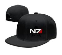 XI ZHE FU Mass Effect Alliance N7 Insignia Adjustable Baseball Cap Black