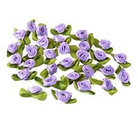 XIAHIOPT - 100 piezas de apliques de flores de rosas para el pelo, diadema, regalo, pulsera, manoplas, parches de costura para manualidades