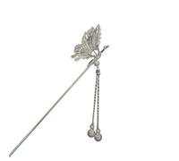 XIAHIOPT Horquilla para el pelo en forma de mariposa temblorosa con perlas, accesorios para fotos, joyería para el cabello, tocado de perlas de hadas