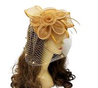 XIAHIOPT - Tocado para mujer, tocado de fiesta, horquilla de carreras de caballos para cóctel, fiesta, máscaras, pastillero francés