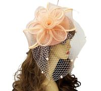 XIAHIOPT - Tocado para mujer, tocado de fiesta, horquilla de carreras de caballos para cóctel, fiesta, máscaras, pastillero francés