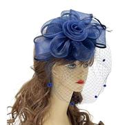XIAHIOPT - Tocado para mujer, tocado de fiesta, horquilla de carreras de caballos para cóctel, fiesta, máscaras, pastillero francés