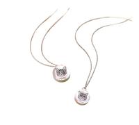 Xiamenzcx Collar con estampado de huellas en mi corazón - Retrato de mascota grabado con láser personalizado y recuerdo de nombre - recuerdo preciado para dueños de mascotas en duelo - Calidad premium