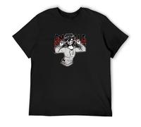 XIANG LIU JI Creepypasta Jeff The Killer T-Shirt Mens Unisex Black Tees XL