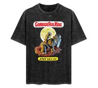 XIANG LIU JI Garbage Pail Kids Jay Decay Gift T-Shirt Mens Unisex Black Tees 3XL