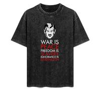 XIANG LIU JI George Orwell 1984 T-Shirt Mens Unisex Black Tees XL