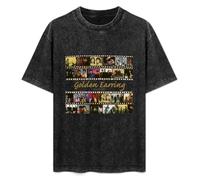 XIANG LIU JI Golden Earring Collected T-Shirt Mens Unisex Black Tees XL