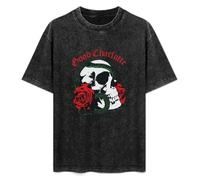 XIANG LIU JI Good Charlotte Skull & Snake T-Shirt Mens Unisex Black Tees L