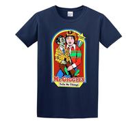 XIANG LIU JI Mr. Giggles Tells Me Things T-Shirt Mens Unisex Navy Tees S