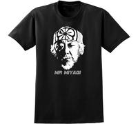 XIANG LIU JI Mr Miyagi Karate Kid Martial Arts Retro 1980S Film Movie T-Shirt Mens Unisex Black Tees S
