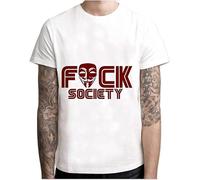 XIANG LIU JI Mr. Robot Hack Hacking Society T-Shirt Mens Unisex White Tees M
