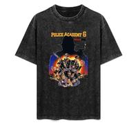 XIANG LIU JI Police Academy Movie Poster T-Shirt Mens Unisex Black Tees 3XL
