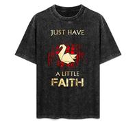 XIANG LIU JI Prison Break Miller Just Have a Little Faith T-Shirt Mens Unisex Black Tees M