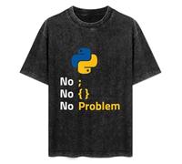 XIANG LIU JI Python Programmer No Problem T-Shirt Mens Unisex Black Tees S