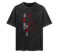 XIANG LIU JI Quiet Place Horror Movie If They Hear You They Hunt You T-Shirt Mens Unisex Black Tees 3XL