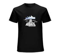 XIANG LIU JI The Life Aquatic with Steve Zissou Funny Sea Boat Fan Movie T-Shirt Mens Unisex Black Tees M