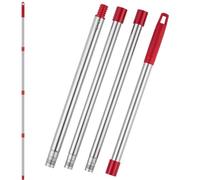 XIANGBIN 1 mango giratorio de repuesto compatible con Vileda EasyWring Spin Turbo, cuatro secciones ajustables de 15 a 58 pulgadas, solo para limpiar suelos, junta de rosca americana