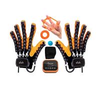 XIANGFA Actualización de segunda generación Ambas manos Guantes de robot de rehabilitación disponibles,Hemiplejía Accidente cerebrovascular Artritis Mano Dedo Rehabilitación Entrenador robot(Color:L)