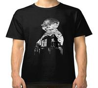 XiangGuFeiNiuWei Alfred Hitchcock Collage Unisex 100% Cotton Short-Sleeve T-Shirts Black S