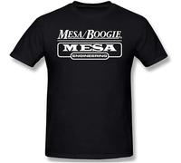 XiangGuFeiNiuWei Cool Mesa Boogie Unisex 100% Cotton Short-Sleeve T-Shirts Black S