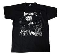 XiangGuFeiNiuWei Disorder Perdition 1983 Album Cover Unisex 100% Cotton Short-Sleeve T-Shirts Black XL