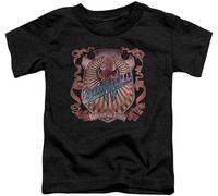 XiangGuFeiNiuWei Dokken Back Attack Toddler Unisex 100% Cotton Short-Sleeve T-Shirts Black XL