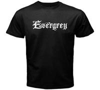 XiangGuFeiNiuWei Evergrey Metal Band Logo Unisex 100% Cotton Short-Sleeve T-Shirts Black L