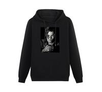 XiangGuFeiNiuWei Leonardo Dicaprio Hot Sexy Cute Poster Hoody Unisex Ptinted Hoodies Long Sleeve Men's Hooded with Pocket Black M