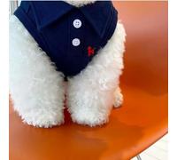 XIANGKANXUE Camiseta Polo de Verano para Perros, Ropa para Cachorros, Sudadera a Rayas para Perros bichón frisé y Chihuahua, Chaleco refrescante para Perros pequeños y medianos