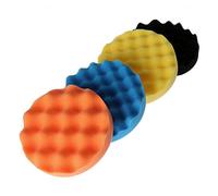 Xianglaa-Buenas almohadillas para pulir, 4pcs esponja de pulido for pulir Kit de herramientas de mano, for la herramienta de limpieza de cera de coches Pulidora Buffer 80/100 EVO / 125 / 150MM, Xiangl