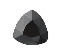 XIANGMO 20pcs 5x5mm Trillion Cut Loose CZ Synthetic Gemstone 5A Black Cubic Zirconia Stone for Jewelry