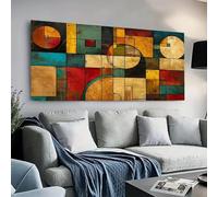 XIANGPEIFBH Lámina artística abstracta moderna sobre lienzo, póster decorativo de estilo tinta para colgar en la pared, ideal para decorar la sala de estar 60x120cm/24x47in Sin marco