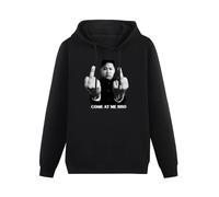 XIANGSHE Kim Jong-Un Finger Korea Come At Me Bro Men Sweatshirts Graphic Mens Cotton Casual Black Hoodies L