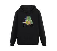 XIANGSHE King Gizzard and The Lizard Wizard Men Sweatshirts Graphic Mens Cotton Casual Black Hoodies S