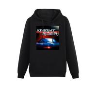 XIANGSHE Knight Rider Retro Movie TV Series Men Sweatshirts Graphic Mens Cotton Casual Black Hoodies XXL
