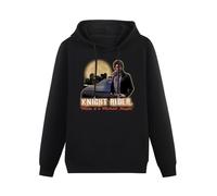 XIANGSHE Knight Rider TV Show Full Moon Make It A Michael Knight Men Sweatshirts Graphic Mens Cotton Casual Black Hoodies 3XL