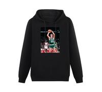 XIANGSHE Larry Bird Photo Poster Men Sweatshirts Graphic Mens Cotton Casual Black Hoodies L