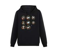 XIANGSHE Legends of Tomorrow Logo Men Sweatshirts Graphic Mens Cotton Casual Black Hoodies XL