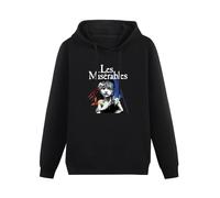 XIANGSHE Les Miserables Broadway Show Musical Men Sweatshirts Graphic Mens Cotton Casual Black Hoodies L