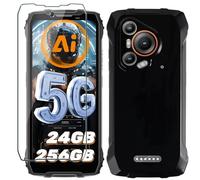 Xiangyun Funda para Blackview BL7000 Carcasa con 1 Pieza Protector de Pantalla Cristal Templado - Silicona Negro TPU Protección Anti-Choque, Anti-Arañazos Case (6.78")